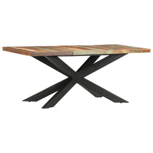 vidaXL Solid Wood Sheesham Dining Table Kitchen Desk Furniture Multi Colors-7