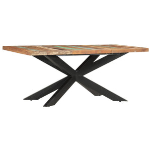 vidaXL Solid Wood Sheesham Dining Table Kitchen Desk Furniture Multi Colors-11