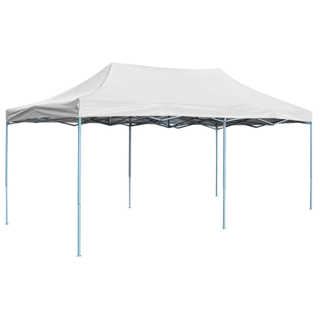 vidaXL Professional Folding Party Tent 9.8'x19.7' Steel White-0