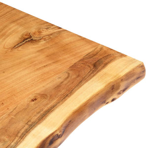 vidaXL Solid Acacia Wood Table Top Kitchen Live Edge Desk Coffee Multi Sizes-47