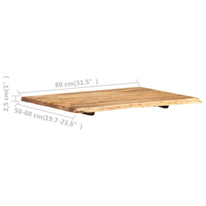 vidaXL Solid Acacia Wood Table Top Kitchen Live Edge Desk Coffee Multi Sizes-39