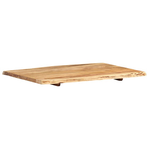 vidaXL Solid Acacia Wood Table Top Kitchen Live Edge Desk Coffee Multi Sizes-3