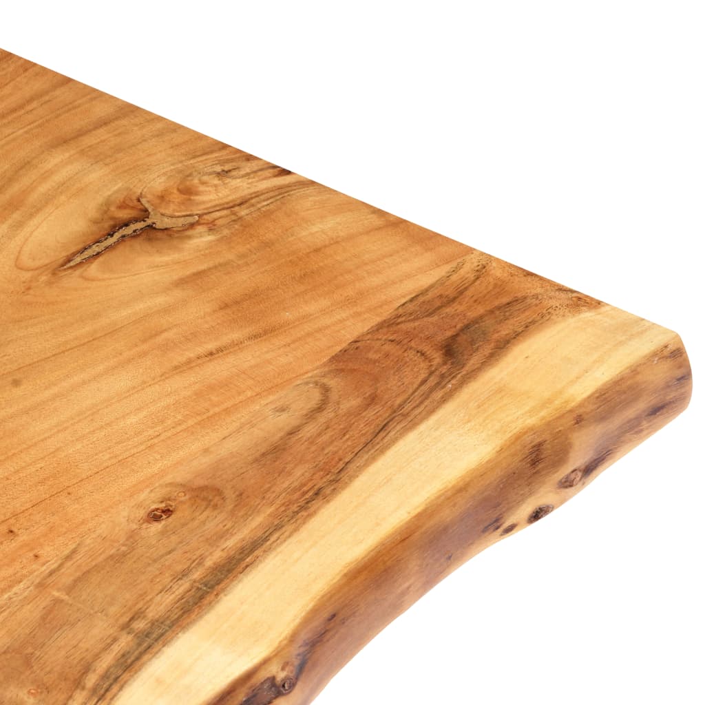 vidaXL Solid Acacia Wood Table Top Kitchen Live Edge Desk Coffee Multi Sizes-59