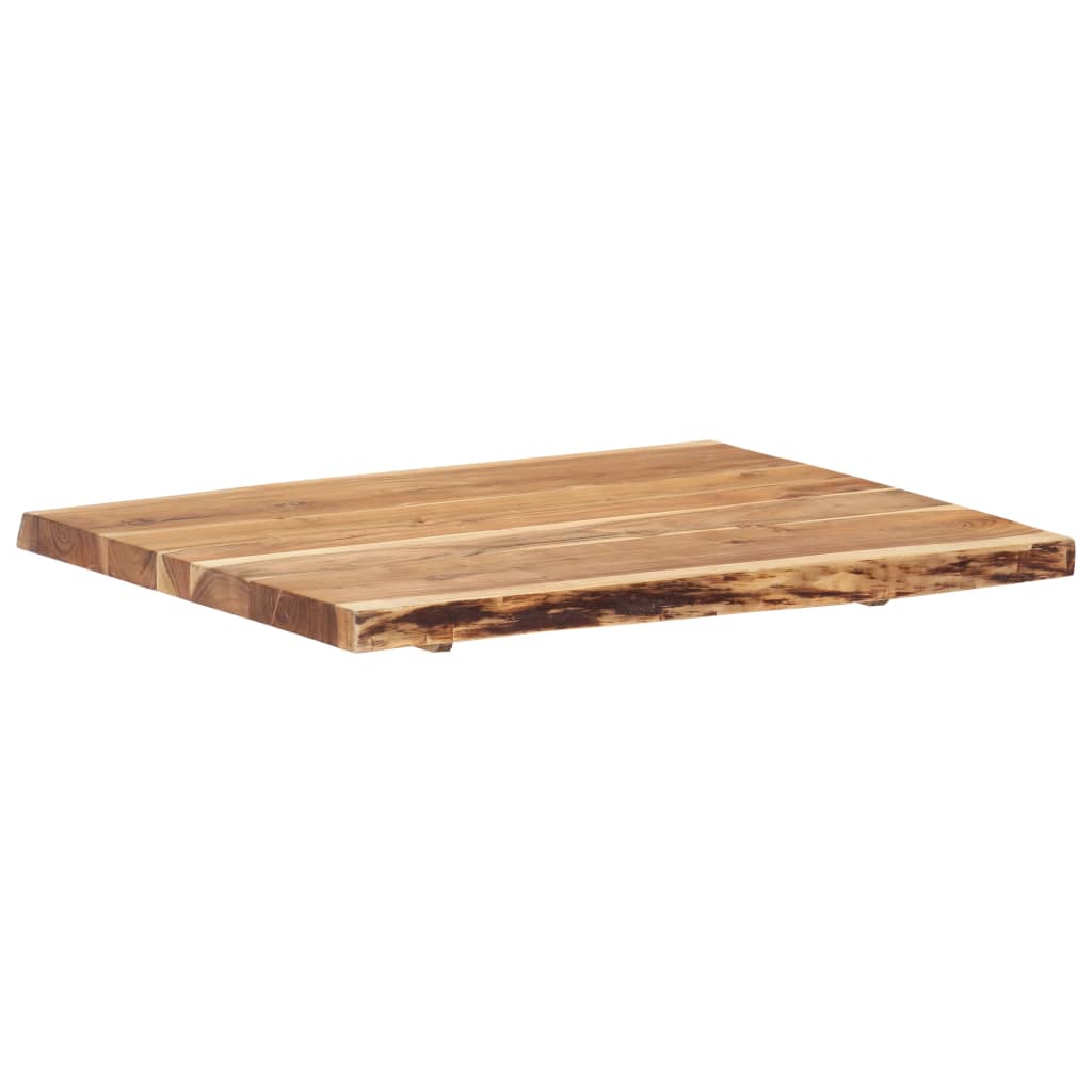 vidaXL Solid Acacia Wood Table Top Kitchen Live Edge Desk Coffee Multi Sizes-7