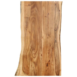 vidaXL Solid Acacia Wood Table Top Kitchen Live Edge Desk Coffee Multi Sizes-1