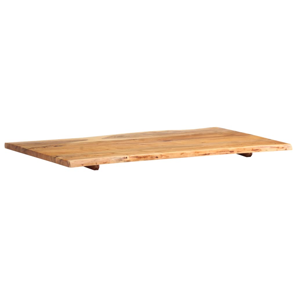 vidaXL Solid Acacia Wood Table Top Kitchen Live Edge Desk Coffee Multi Sizes-40