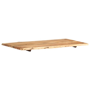 vidaXL Solid Acacia Wood Table Top Kitchen Live Edge Desk Coffee Multi Sizes-46