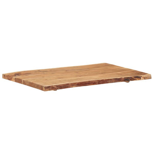vidaXL Solid Acacia Wood Table Top Kitchen Live Edge Desk Coffee Multi Sizes-55