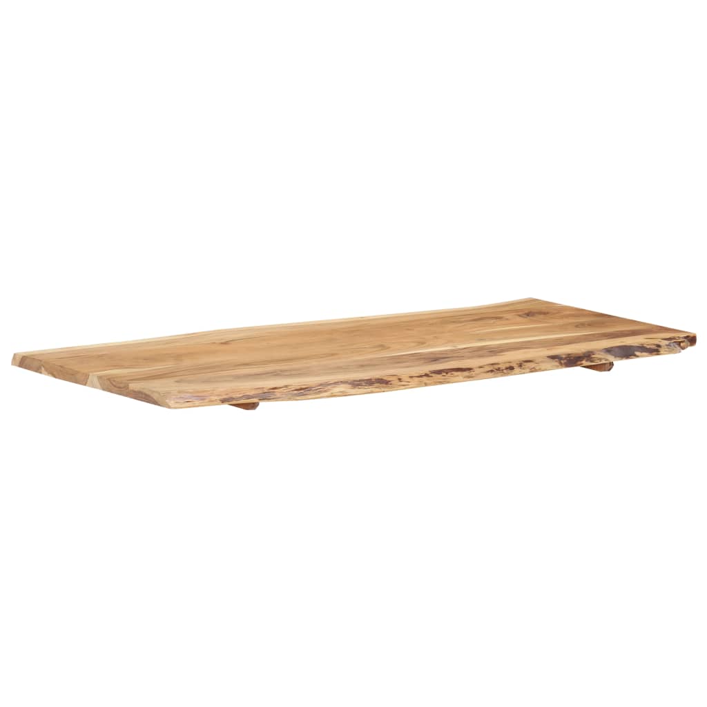 vidaXL Solid Acacia Wood Table Top Kitchen Live Edge Desk Coffee Multi Sizes-58