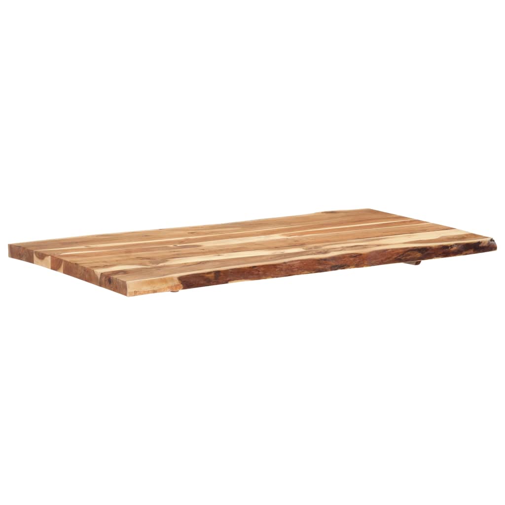 vidaXL Solid Acacia Wood Table Top Kitchen Live Edge Desk Coffee Multi Sizes-35