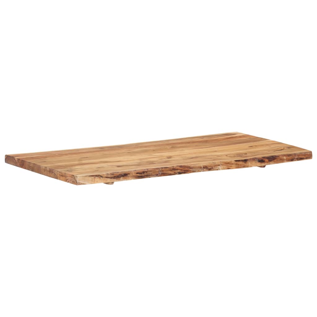 vidaXL Solid Acacia Wood Table Top Kitchen Live Edge Desk Coffee Multi Sizes-15