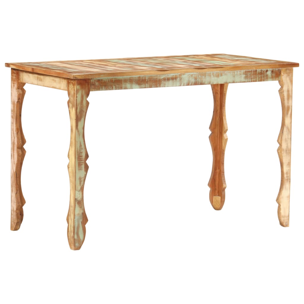 vidaXL Dining Table 47.2"x23.6"x29.9" Solid Reclaimed Wood-0