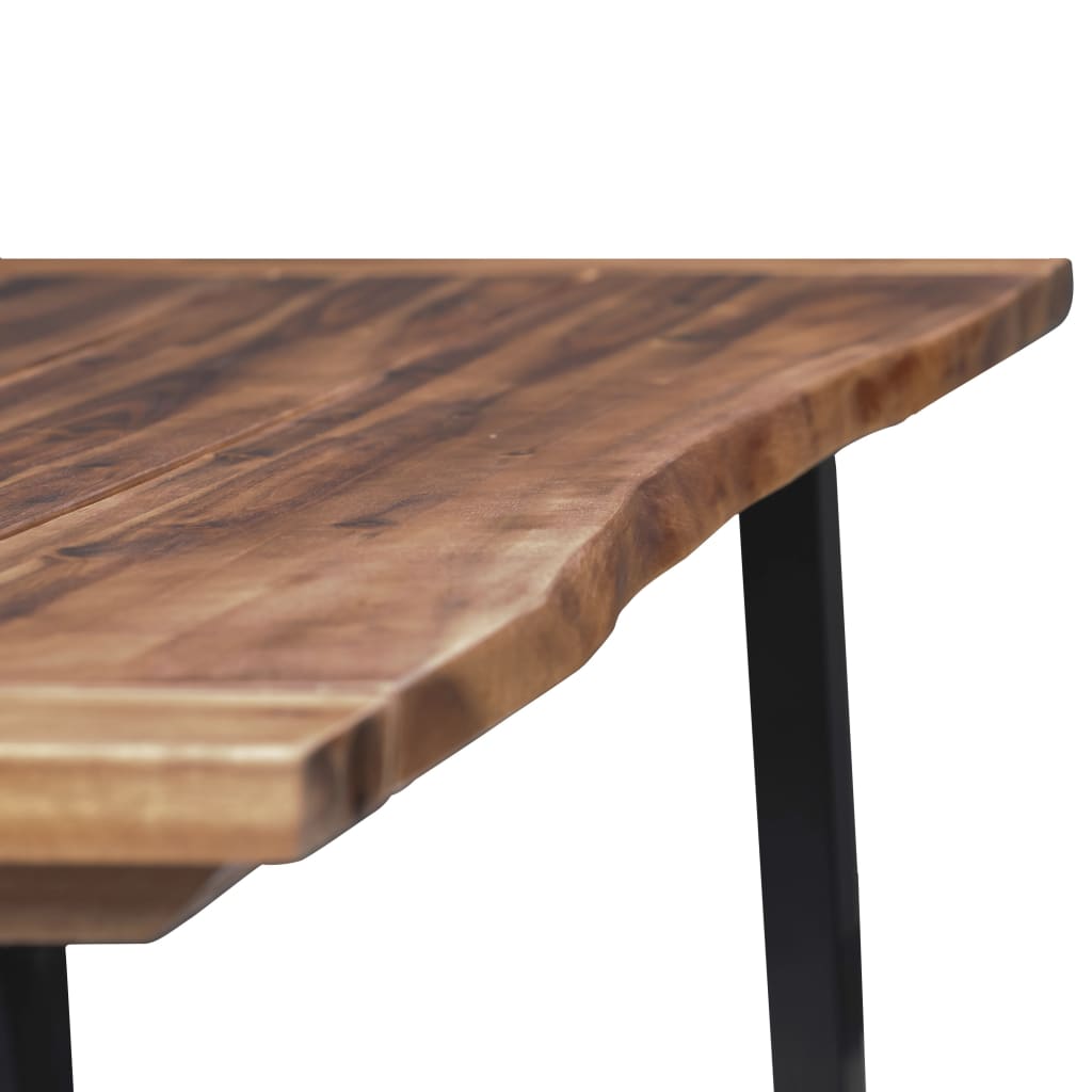 vidaXL Dining Table Solid Acacia Wood 70.9"x35.4"-5