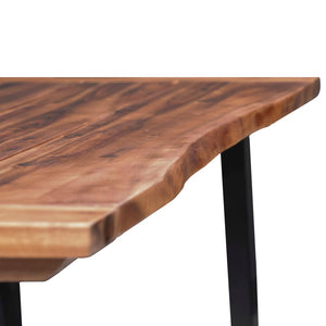 vidaXL Dining Table Solid Acacia Wood 70.9"x35.4"-5
