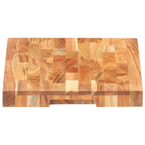 vidaXL Cutting Board Wooden Chopping Board with Strip Design Solid Wood Acacia-14