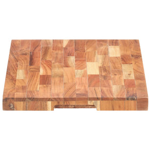 vidaXL Cutting Board Wooden Chopping Board with Strip Design Solid Wood Acacia-10