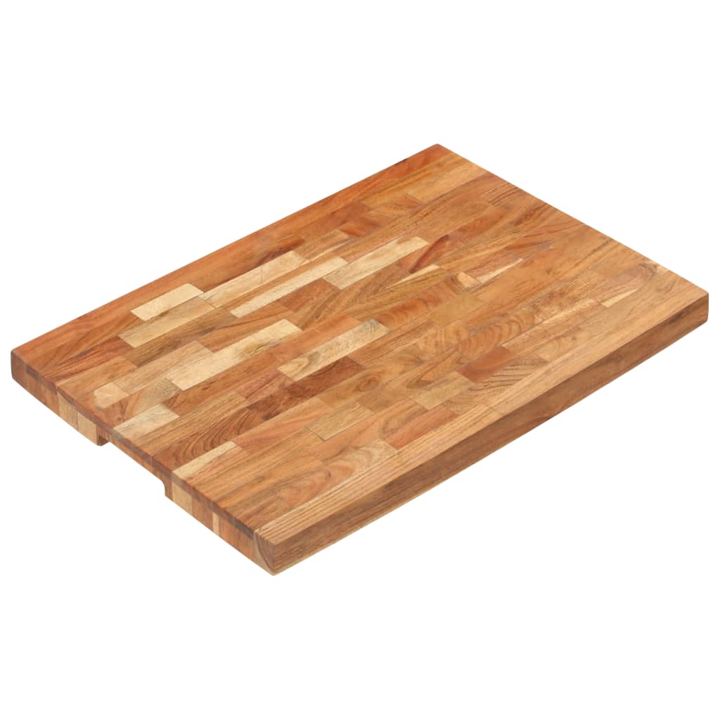 vidaXL Cutting Board Wooden Chopping Board with Strip Design Solid Wood Acacia-21