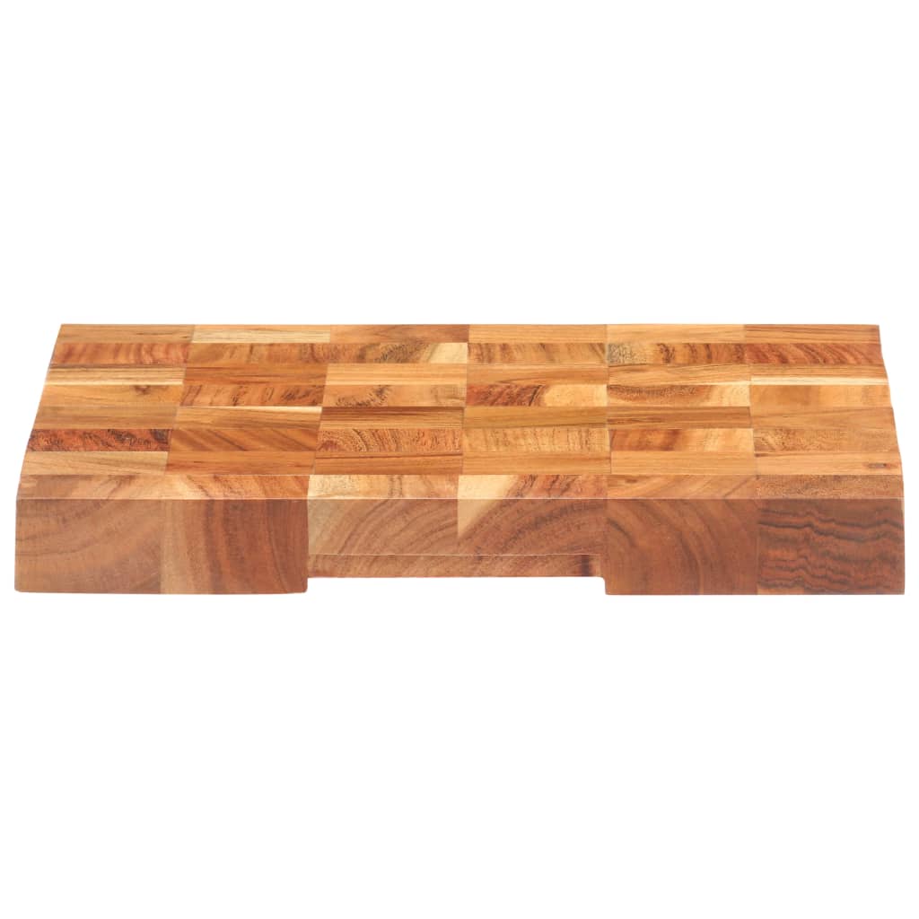 vidaXL Cutting Board Wooden Chopping Board with Block Design Solid Wood Acacia-12