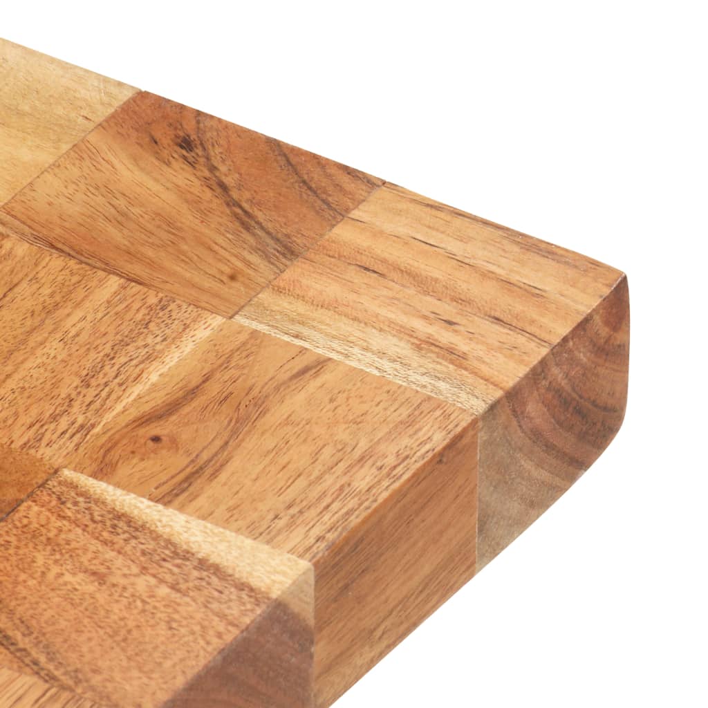 vidaXL Cutting Board Wooden Chopping Board with Block Design Solid Wood Acacia-21