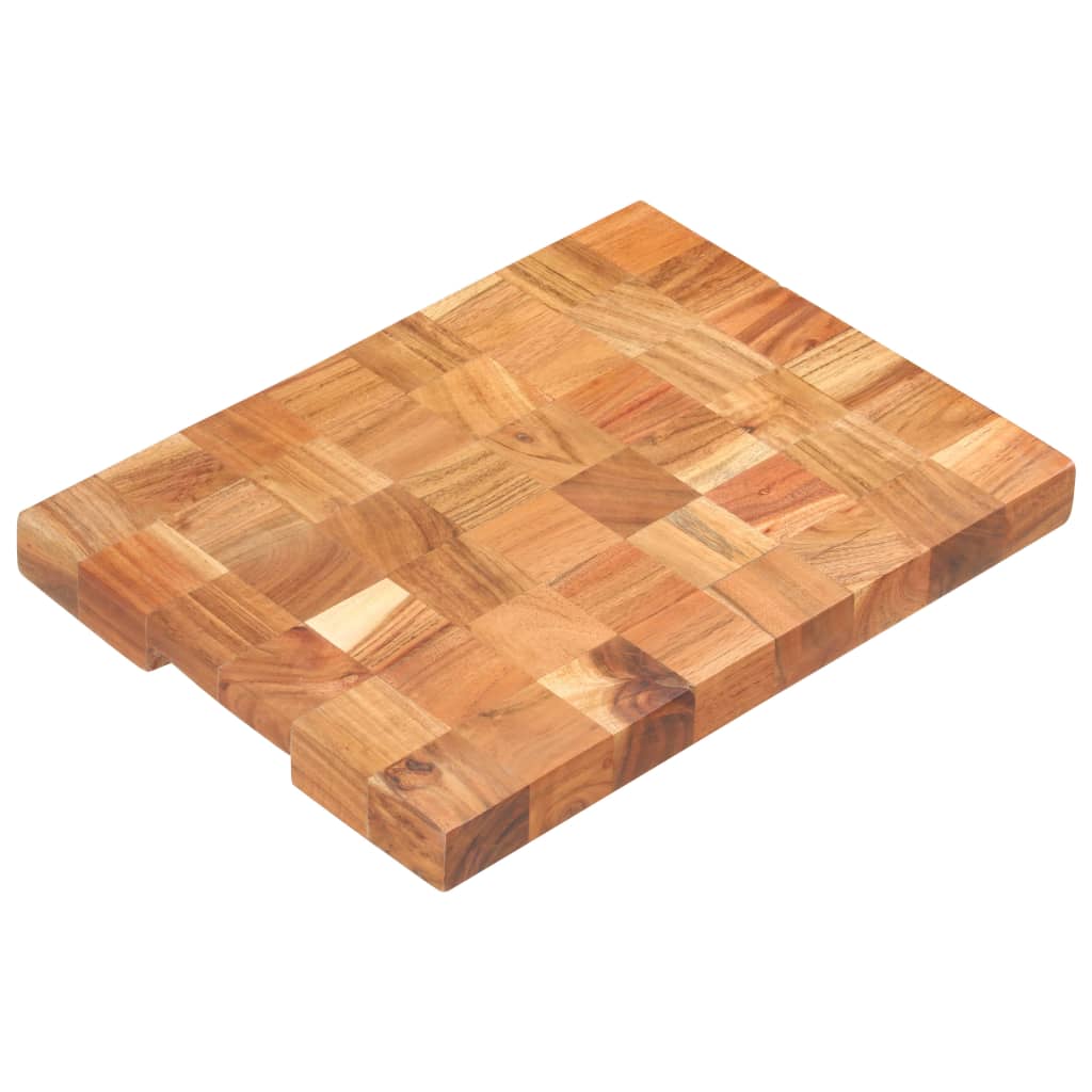 vidaXL Cutting Board Wooden Chopping Board with Block Design Solid Wood Acacia-26