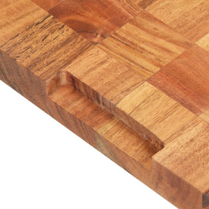 vidaXL Cutting Board Wooden Chopping Board with Block Design Solid Wood Acacia-17
