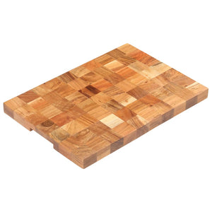 vidaXL Cutting Board Wooden Chopping Board with Block Design Solid Wood Acacia-25