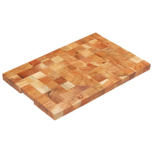 vidaXL Cutting Board Wooden Chopping Board with Block Design Solid Wood Acacia-27