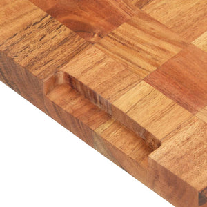 vidaXL Cutting Board Wooden Chopping Board with Block Design Solid Wood Acacia-13