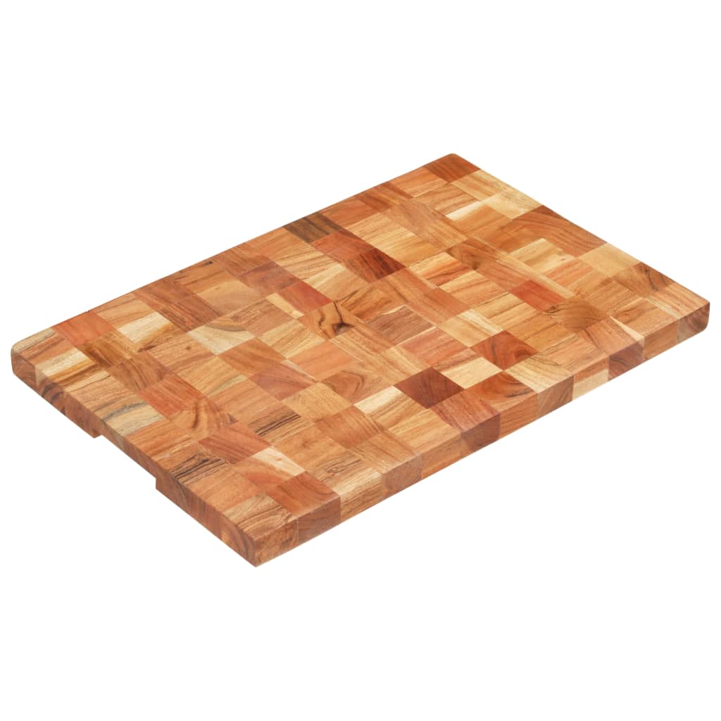 vidaXL Cutting Board Wooden Chopping Board with Block Design Solid Wood Acacia-22