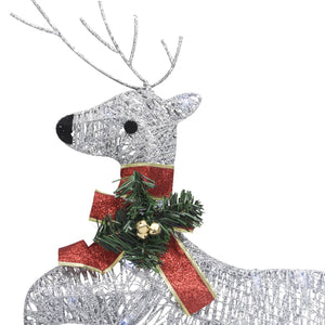 vidaXL Christmas Decoration Reindeer and Sleigh with LEDs Christmas Lighting-6