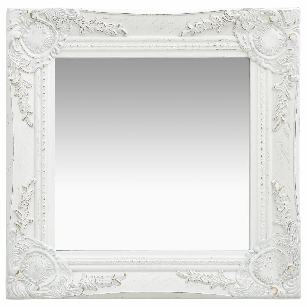 vidaXL Wall Mirror Bathroom Mirror with Baroque Style Decorative Vanity Mirror-0