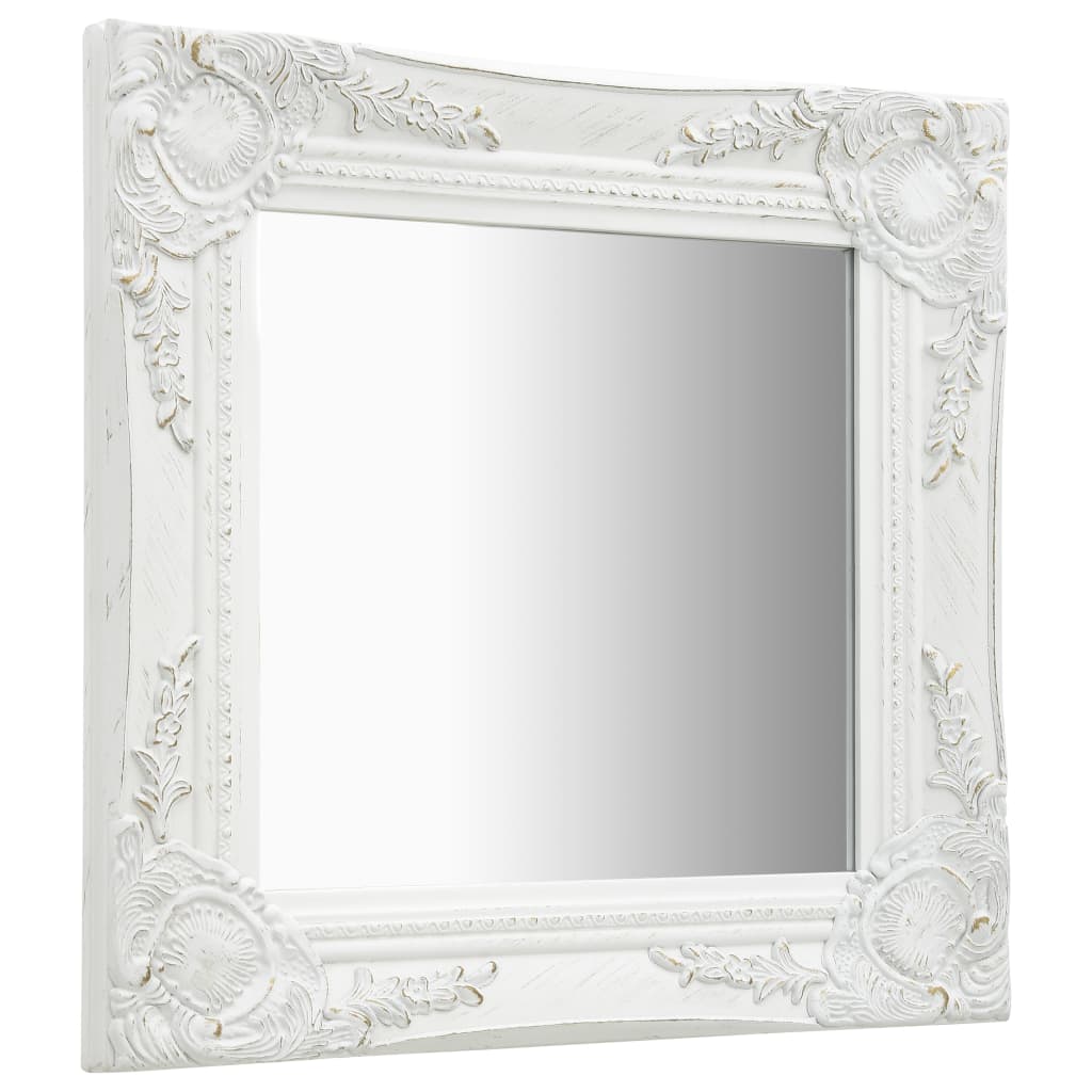 vidaXL Wall Mirror Bathroom Mirror with Baroque Style Decorative Vanity Mirror-12