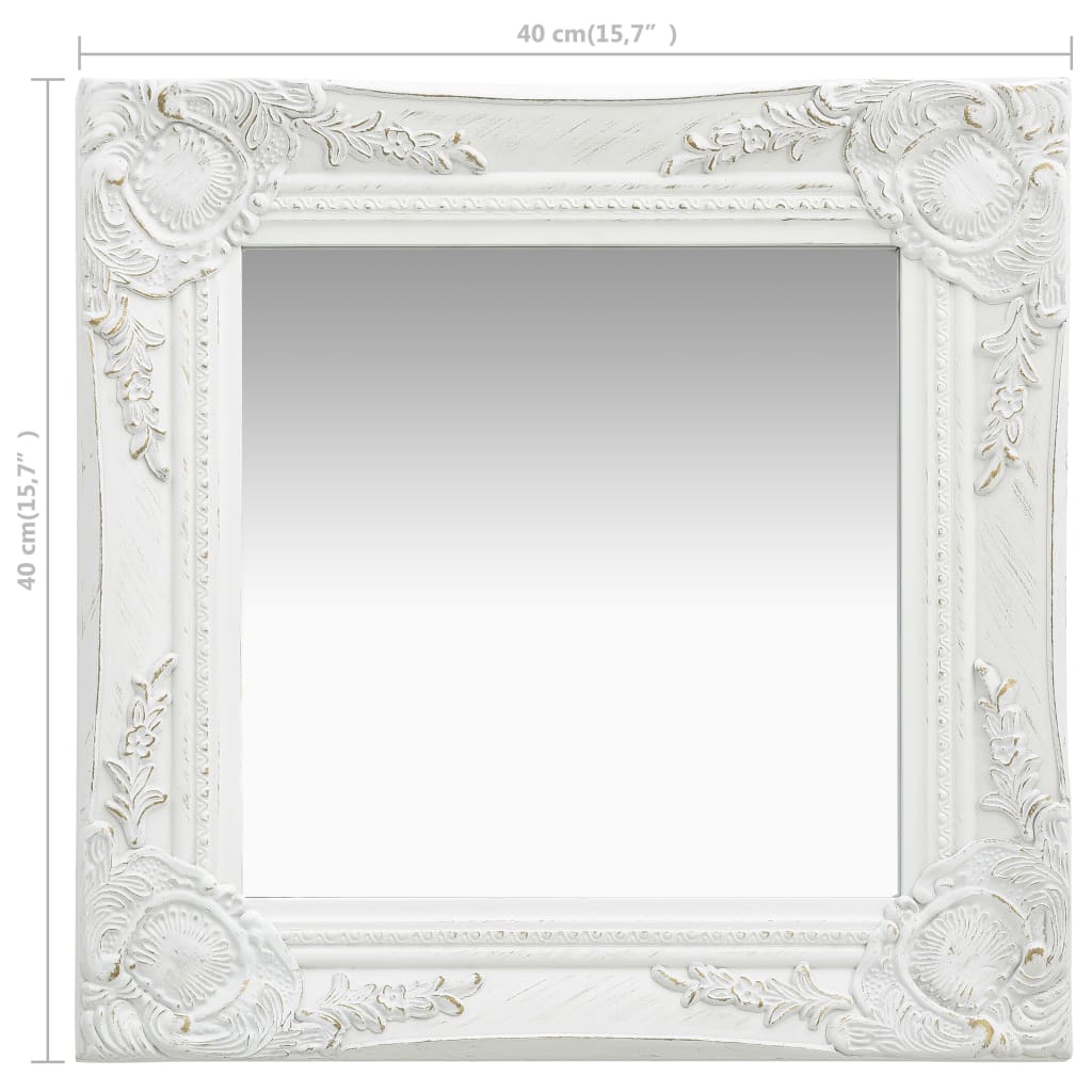 vidaXL Wall Mirror Bathroom Mirror with Baroque Style Decorative Vanity Mirror-19
