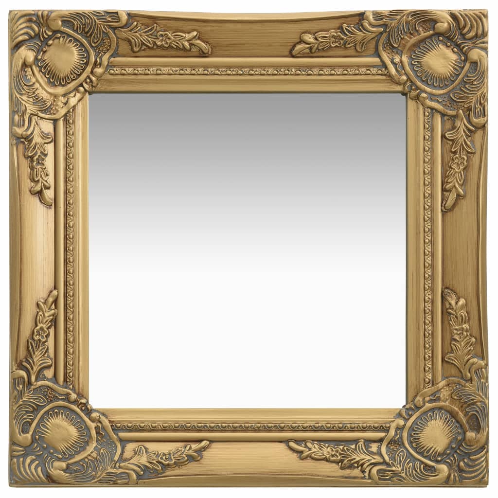 vidaXL Wall Mirror Bathroom Mirror with Baroque Style Decorative Vanity Mirror-23