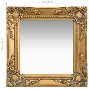vidaXL Wall Mirror Bathroom Mirror with Baroque Style Decorative Vanity Mirror-41