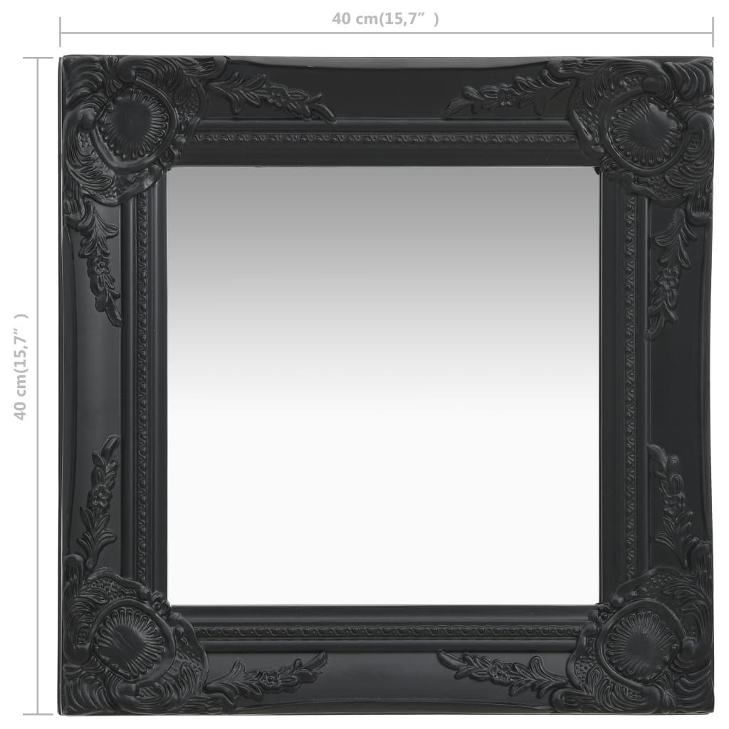 vidaXL Wall Mirror Bathroom Mirror with Baroque Style Decorative Vanity Mirror-85