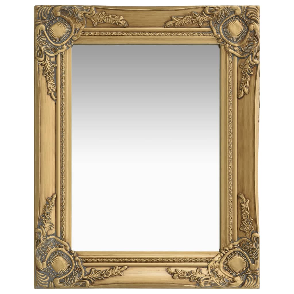 vidaXL Wall Mirror Bathroom Mirror with Baroque Style Decorative Vanity Mirror-15