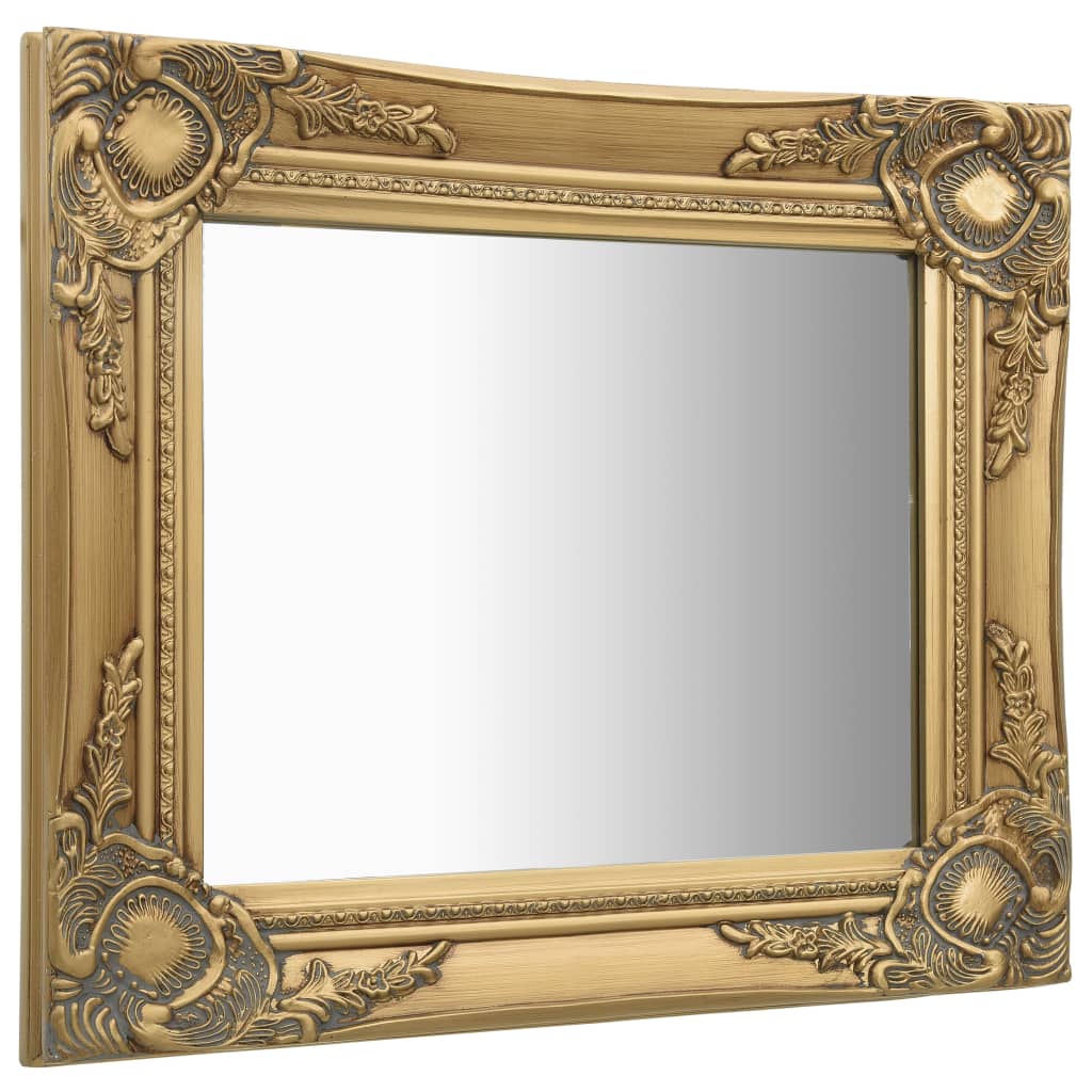 vidaXL Wall Mirror Bathroom Mirror with Baroque Style Decorative Vanity Mirror-61