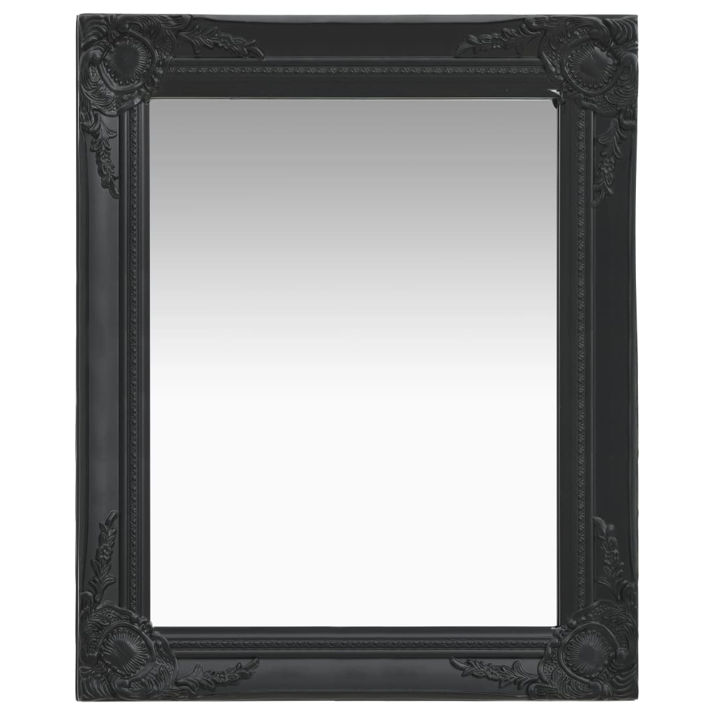vidaXL Wall Mirror Bathroom Mirror with Baroque Style Decorative Vanity Mirror-5
