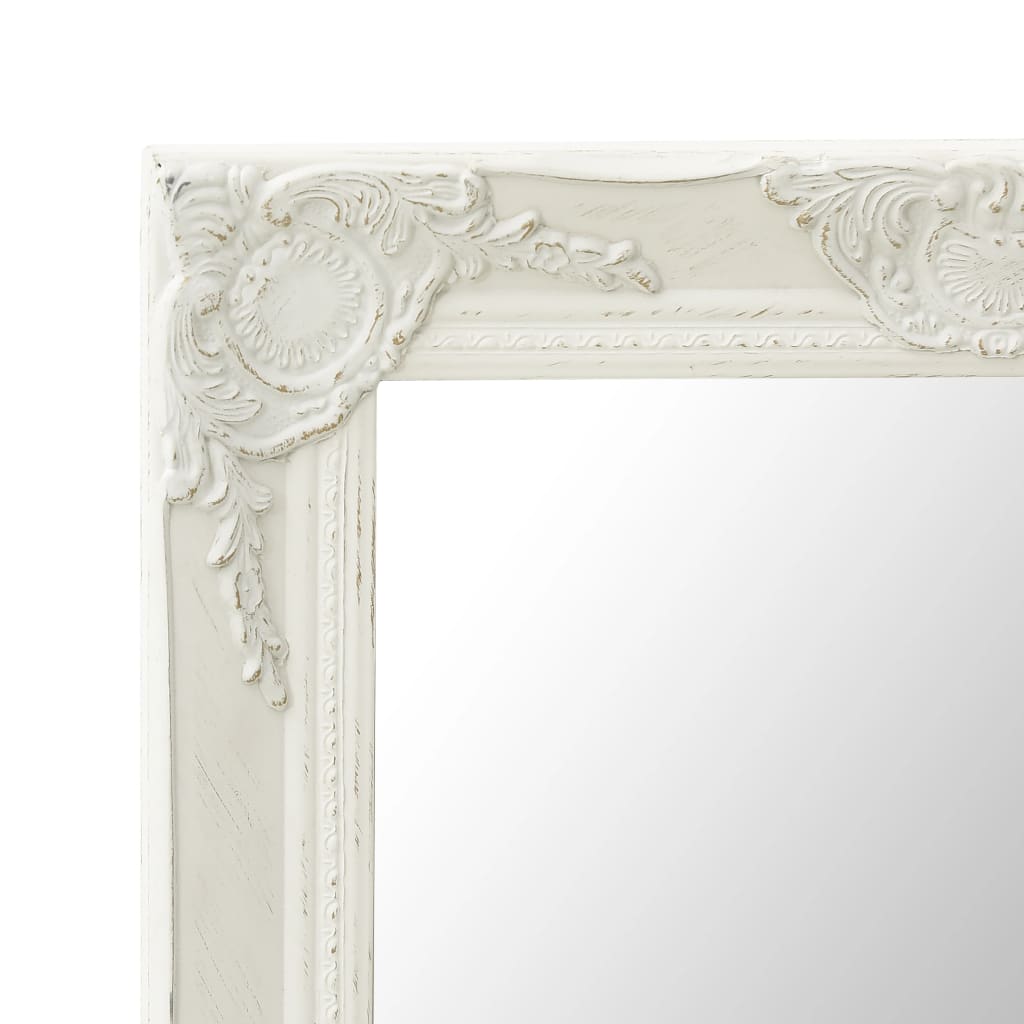 vidaXL Wall Mirror Bathroom Mirror with Baroque Style Decorative Vanity Mirror-2