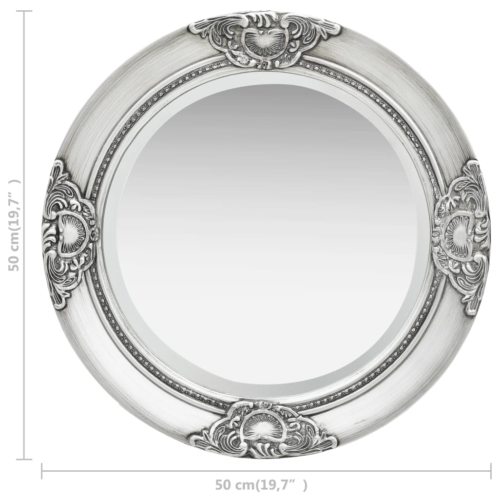vidaXL Wall Mirror Bathroom Mirror with Baroque Style Decorative Vanity Mirror-11