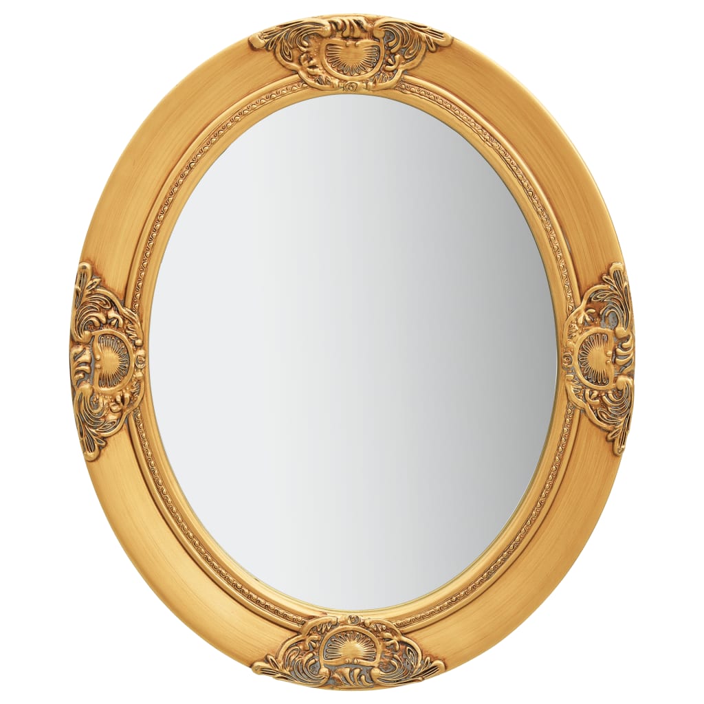 vidaXL Wall Mirror Bathroom Mirror with Baroque Style Decorative Vanity Mirror-32