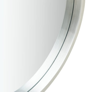 vidaXL Hanging Mirror Height Adjustable Wall Mirror Bathroom Mirror Round-1