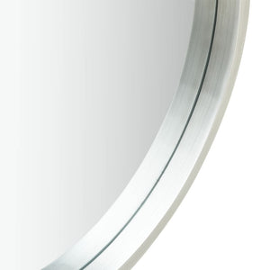 vidaXL Hanging Mirror Height Adjustable Wall Mirror Bathroom Mirror Round-2