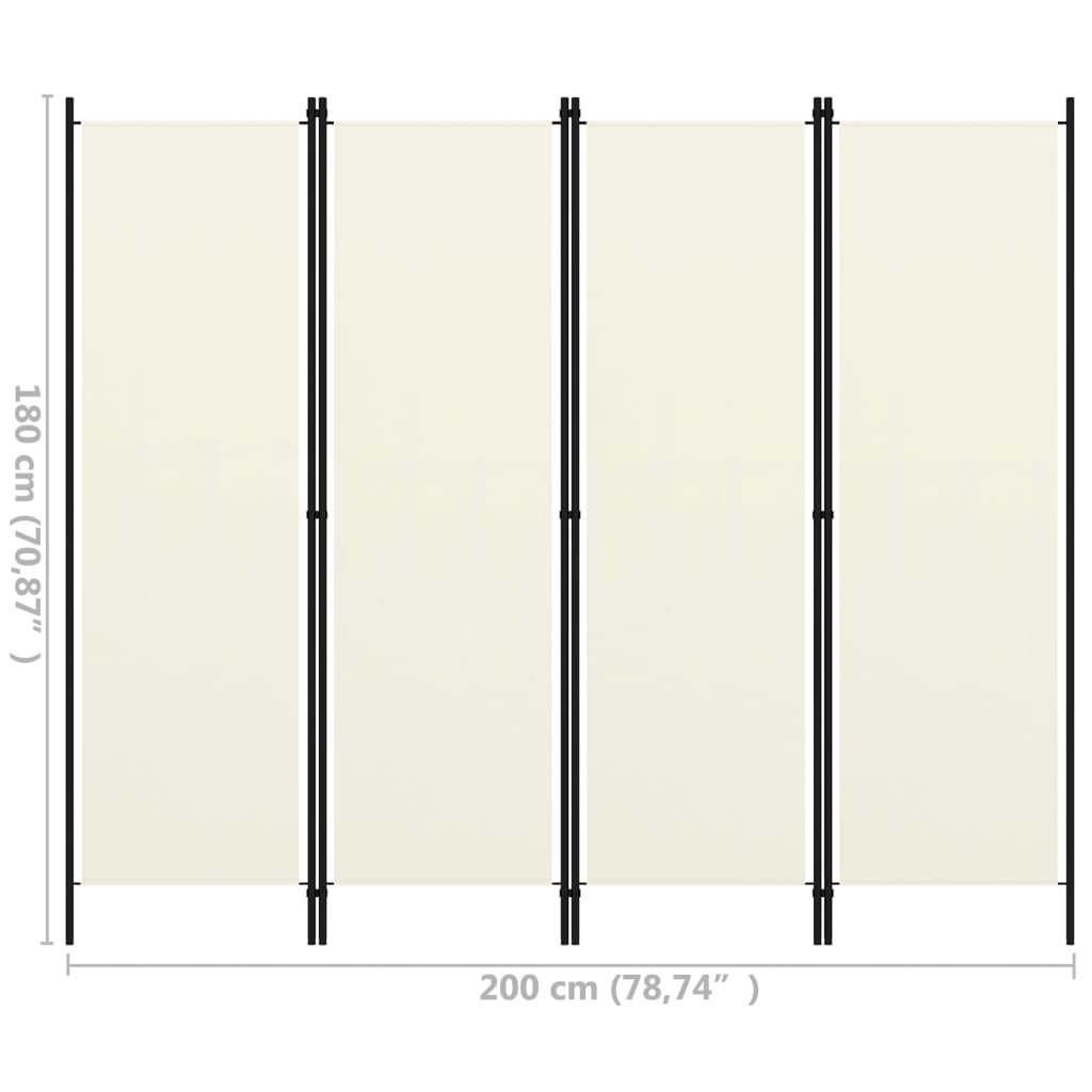 vidaXL Room Divider Freestanding Folding Privacy Screen for Room Separation-45