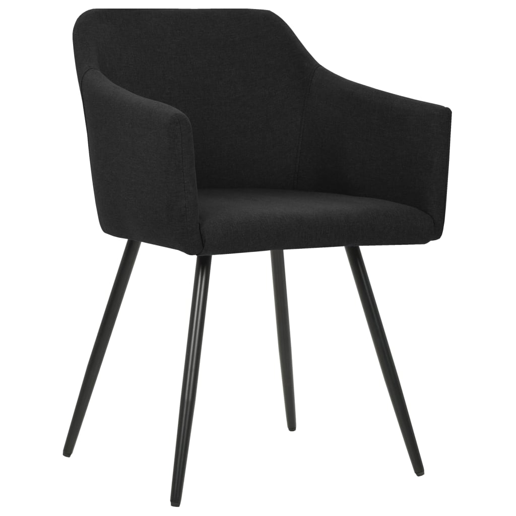 vidaXL Dining Chairs Upholstered Chair with Metal Legs for Living Room Fabric-9