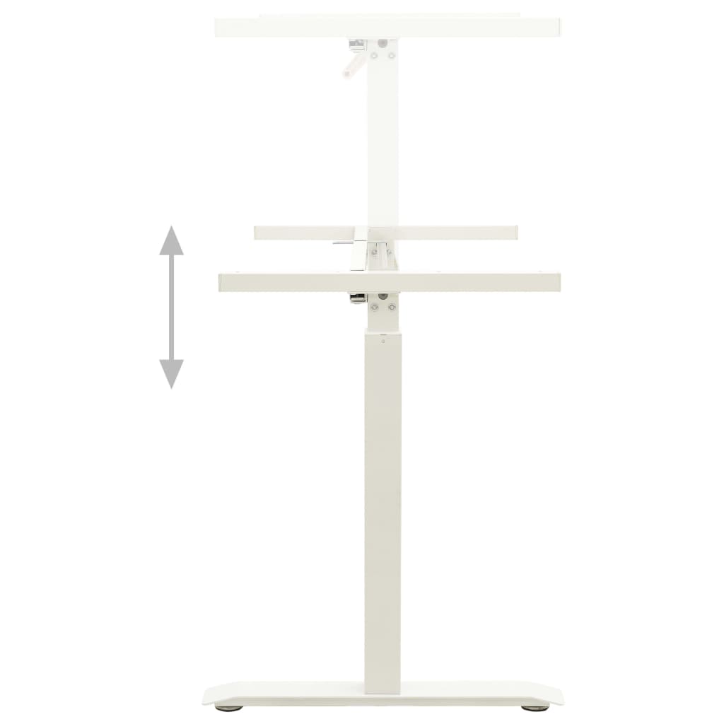 vidaXL Standing Desk Frame Adjustable Legs Computer Desk Base for Home Office-4