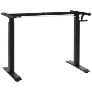 vidaXL Standing Desk Frame Adjustable Legs Computer Desk Base for Home Office-5