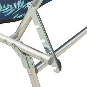 vidaXL Patio Lounge Chair Folding Sunlounger Porch Sunbed with Canopy Aluminum-59