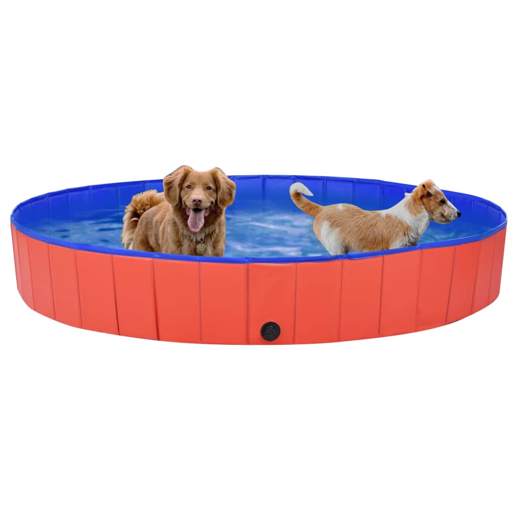 vidaXL Dog Swimming Pool Foldable Dog Pool Pet Paddling Pool Bath Tub PVC-37